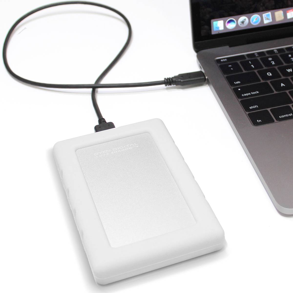 USB 3.1 Silver MiniPro Dura USB-C 2TB Rugged Portable Solid State Drive SSD 