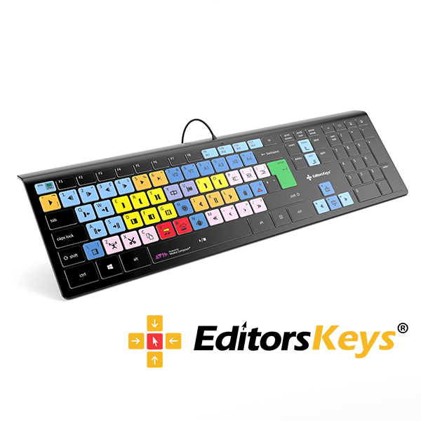Editors Keys Backlit - PC Avid Media Composer Keyboard